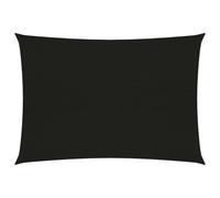 vidaXL Sunshade Sail 160 g/m² Black 3.5x5 m HDPE Balcony Sunscreen Canopy