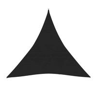 vidaXL Sunshade Sail 160 g/m虏 Black 3.6x3.6x3.6 m HDPE UK HOT