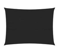 vidaXL Sunshade Sail 160 g/m虏 Black 3x4 m HDPE UK HOT