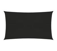 vidaXL Sunshade Sail 160 g/m² Black 5x8 m HDPE Balcony Garden Sunscreen Canopy