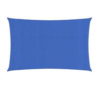 vidaXL Sunshade Sail 160 g/m² Blue 2x5 m HDPE Balcony Garden Sunscreen Canopy