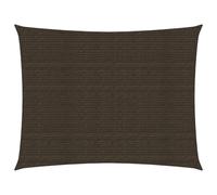 vidaXL Sunshade Sail 160 g/m² Brown 2x3.5 m HDPE Garden Patio Canopy Awning