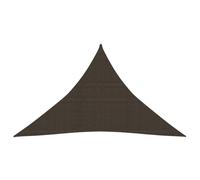 vidaXL Sunshade Sail 160 g/m² Brown 3.5x3.5x4.9 m HDPE