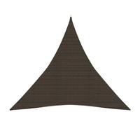 vidaXL Sunshade Sail 160 g/m² Brown 4x4x4 m HDPE Balcony Sunscreen Canopy
