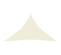 vidaXL Sunshade Sail 160 g/m² Cream 2.5x2.5x3.5 m HDPE Patio Sunscreen Canopy