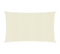 vidaXL Sunshade Sail 160 g/m² Cream HDPE Outdoor Canopy Garden Patio Awning