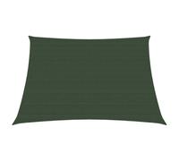vidaXL Sunshade Sail 160 g/m² Dark Green 3/4x2 m HDPE Sunscreen Shade Canopy