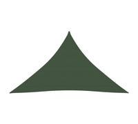 vidaXL Sunshade Sail 160 g/m虏 Dark Green 3.5x3.5x4.9 m HDPE UK NEW