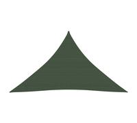 vidaXL Sunshade Sail 160 g/m虏 Dark Green 3.5x3.5x4.9 m HDPE UK HOT