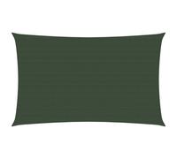 vidaXL Sunshade Sail 160 g/m² Dark Green 3x5 m HDPE Sunscreen Shade Canopy