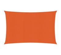 vidaXL Sunshade Sail 160 g/m² Orange 2.5x3.5 m HDPE Sunscreen Patio Shade