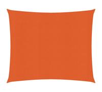 vidaXL Sunshade Sail 160 g/m² Orange 2.5x3 m HDPE Garden Sunscreen Canopy