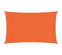vidaXL Sunshade Sail 160 g/m² Orange 3.5x5 m HDPE, Orange