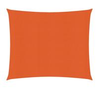 vidaXL Sunshade Sail 160 g/m² Orange 3.6x3.6 m HDPE Outdoor Sunscreen Canopy