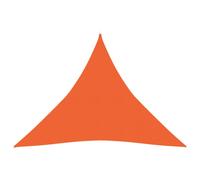 vidaXL Sunshade Sail 160 g/m² Orange 4x4x4 m HDPE Outdoor Sunscreen Canopy