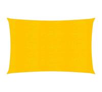 vidaXL Sunshade Sail 160 g/m² Rectangular Yellow 4x5 m HDPE NEW