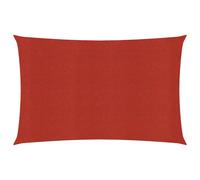 vidaXL Sunshade Sail 160 g/m² Red 3.5x4.5 m HDPE Sunscreen Patio Shade Canopy