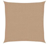 vidaXL Sunshade Sail 160 g/m² Taupe 3x3 m HDPE Outdoor Patio Sunscreen Canopy