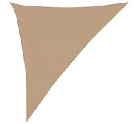 vidaXL Sunshade Sail 160 g/m² Taupe 3x4x5 m HDPE Outdoor Sunscreen Canopy