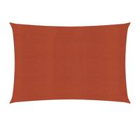 vidaXL Sunshade Sail 160 g/m² Terracotta 5x7 m HDPE Garden Sunscreen Canopy