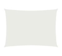 vidaXL Sunshade Sail 160 g/m² White 3.5x5 m HDPE NEW