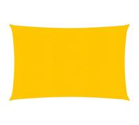 vidaXL Sunshade Sail 160 g/m² Yellow 2.5x4 m HDPE Sunscreen Patio Shade Canopy