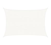 vidaXL Sunshade Sail 160 g/m虏 White 3x5 m HDPE UK