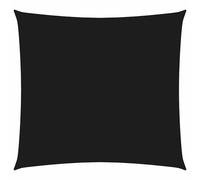vidaXL Sunshade Sail 2x2 m Black - Square UV-Protective Oxford Fabric Canopy with Stainless Steel Fasteners for Garden, Terrace, Balcony