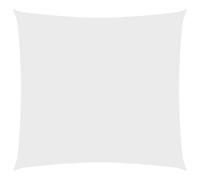 vidaXL Sunshade Sail 5x5 m White PU Oxford Fabric, Water-Resistant UV-Protective Square Canopy with Stainless Steel Fasteners - 135251