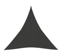vidaXL Sunshade Sail - Anthracite | 160 g/m? HDPE Triangular Sunshade 3x3x3 m | Mould and UV-resistant with Stainless Steel Fasteners