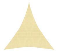 vidaXL Sunshade Sail Beige 4x5x5 m HDPE Patio Sunscreen Sail Tarp Shade Canopy