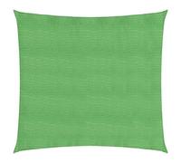 vidaXL Sunshade Sail Canopy - 7x7m Outdoor HDPE Patio Shade Sail - UV Resistant - Light Green Square Sun Sail Cover with Fasteners