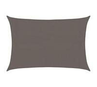vidaXL Sunshade Sail HDPE Anthracite 3x5m - UV- & -proof Canopy for Garden, Terrace, Playground, Balcony
