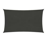vidaXL Sunshade Sail 160 g/m² Anthracite 3x5 m HDPE UK
