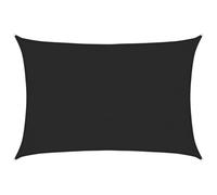 vidaXL Sunshade Sail 160 g/m² Black 2.5x4 m HDPE NEW