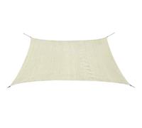 vidaXL Sunshade Sail HDPE Square 2x2 m Cream UK HOT