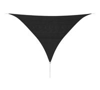 vidaXL Sunshade Sail HDPE Triangular 3.6x3.6x3.6m Anthracite Garden Awning