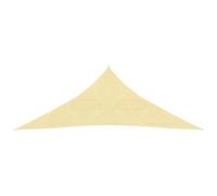 vidaXL Sunshade Sail HDPE Triangular 3.6x3.6x3.6 m Beige