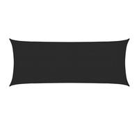 vidaXL Sunshade Sail 160 g/m² Black 2x4.5 m HDPE UK GF0