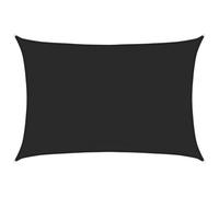 vidaXL Sunshade Sail 160 g/m² Black 3.5x4.5 m HDPE Outdoor Sunscreen Canopy