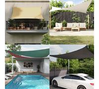 vidaXL Sunshade Sail Oxford Fabric Rectangular 2.5x3 m Black Sunscreen Patio