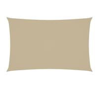 vidaXL Sunshade Sail Oxford Fabric Rectangular 2x5 m Beige Sunscreen Patio