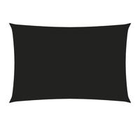 vidaXL Sunshade Sail Oxford Fabric Rectangular 4x6 m Black Sunscreen Patio