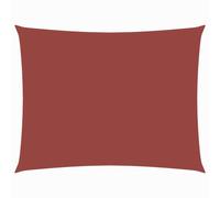 Sunshade Sail Rectangular PU Coated Oxford Fabric Terracotta 5x6m Sunproof Water