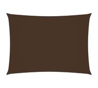 vidaXL Sunshade Sail Oxford Fabric Rectangular 6x7 m Brown Patio Shade Canopy