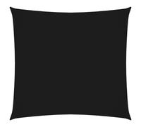 vidaXL Sunshade Sail - Oxford Fabric Square 2.5x2.5m Black - Water-Resistant, UV-Protection for Garden, Patio, Terrace
