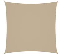 vidaXL Sunshade Sail Oxford Fabric Square 4x4 m Beige Sunscreen Patio Shade