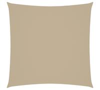 vidaXL Sunshade Sail Oxford Fabric Square 5x5 m Beige Patio Sunscreen Canopy