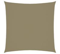 vidaXL Sunshade Sail Oxford Fabric Square 7x7 m Beige Sunscreen Patio Shade