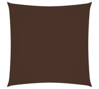 vidaXL Sunshade Sail Oxford Fabric Square 7x7 m Brown Patio Shade Sunscreen